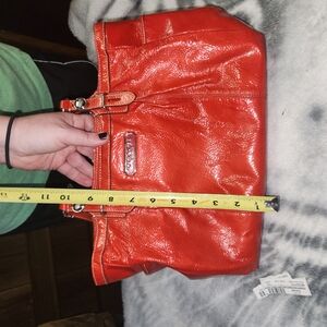 Vintage Coach Patent Leather Tote Bag